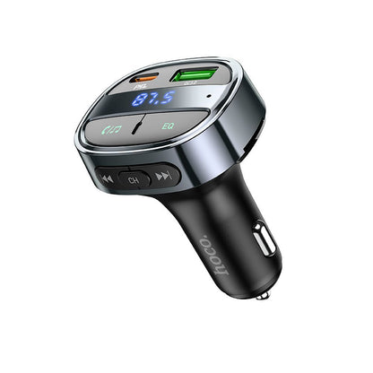 FM Bluetooth modulátor HOCO E70, 1 x USB-A - 1 x USB-C - microSD