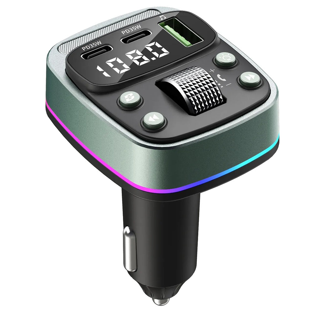 Modulátor FM Bluetooth Techsuit EchoDrive, 1 x USB-A - 2 x USB-C