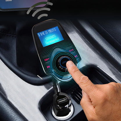 FM Bluetooth modulátor Techsuit MFM4, 1 x USB-A - 1 x 3.5mm - 1 x microSD, Čierny