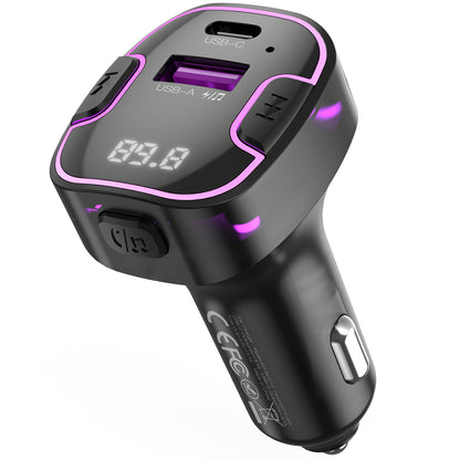 Modulátor FM Bluetooth XO Design BCC12, 1 x USB-A - 1 x USB-C