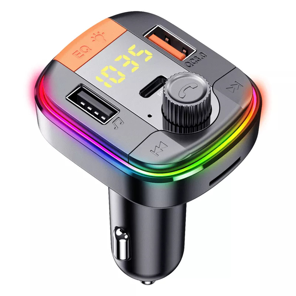 Modulátor FM Bluetooth Yesido Y45, 2 x USB-A - 1 x USB-C - 1 x microSD