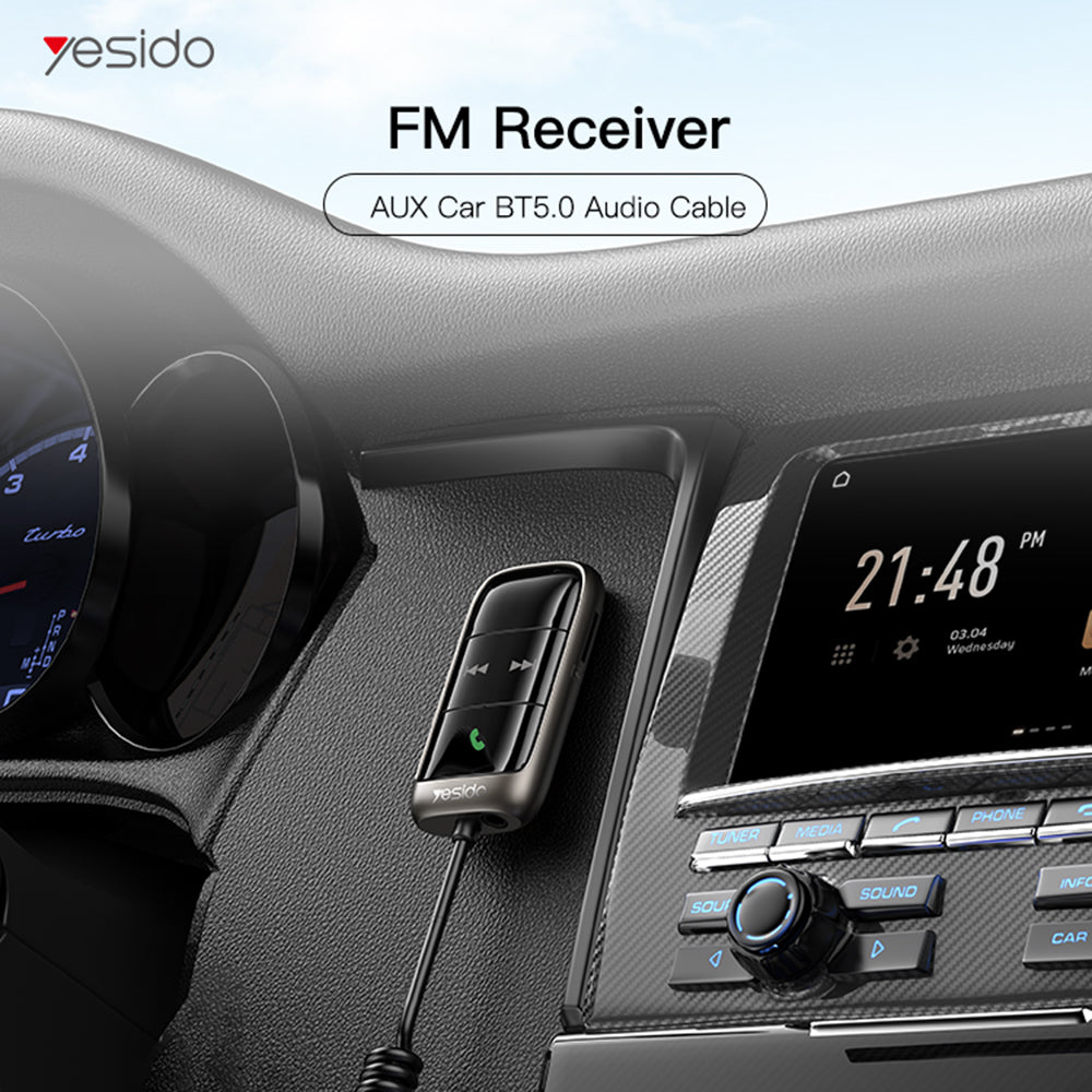 Modulátor FM Bluetooth Yesido YAU32, 1 x 3.5mm - 1 x microSD