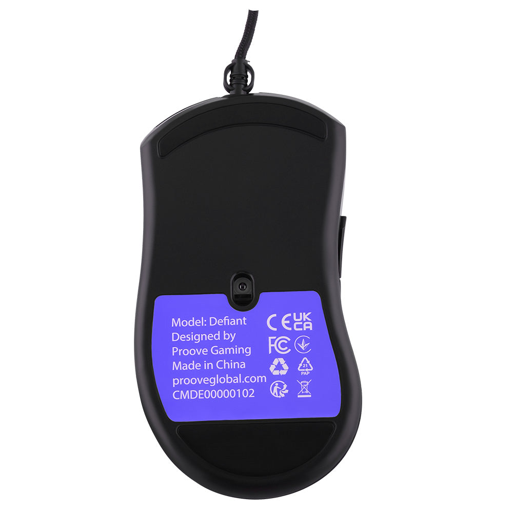 Herná myš Proove Defiant Wired USB, RGB, 7200DPI, čierna CMDE00000102