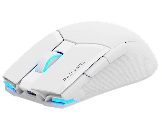 Bezdrôtová herná myš Machenike M7 Pro, 1000DPI - 26000DPI, RGB, biela