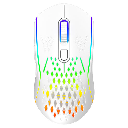 Bezdrôtová herná myš Proove Buzz, RGB, 800DPI - 4800DPI, Biela WMBU00022402