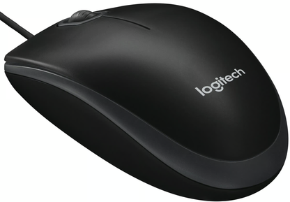 Mouse Wired USB Logitech B100, 1000DPI, Čierny 910-003357