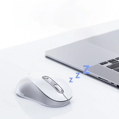Bezdrôtová myš Baseus F02, 1600DPI, BT / Wi-Fi, Biela B0203302