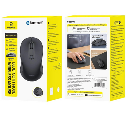 Bezdrôtová myš Baseus F02, 1600DPI, BT / Wi-Fi, Čierna B0203203
