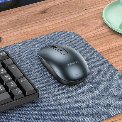 Bezdrôtová myš Borofone BG13 Winner, 1600DPI, Sivá