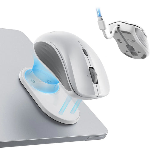 Bezdrôtová myš ESR MagMouse, 800DPI - 4800DPI, BT / Wi-Fi, Biela