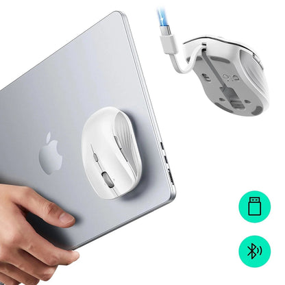 Bezdrôtová myš ESR MagMouse, 800DPI - 4800DPI, Biela