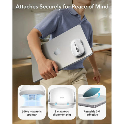 Bezdrôtová myš ESR MagMouse, 800DPI - 4800DPI, Biela