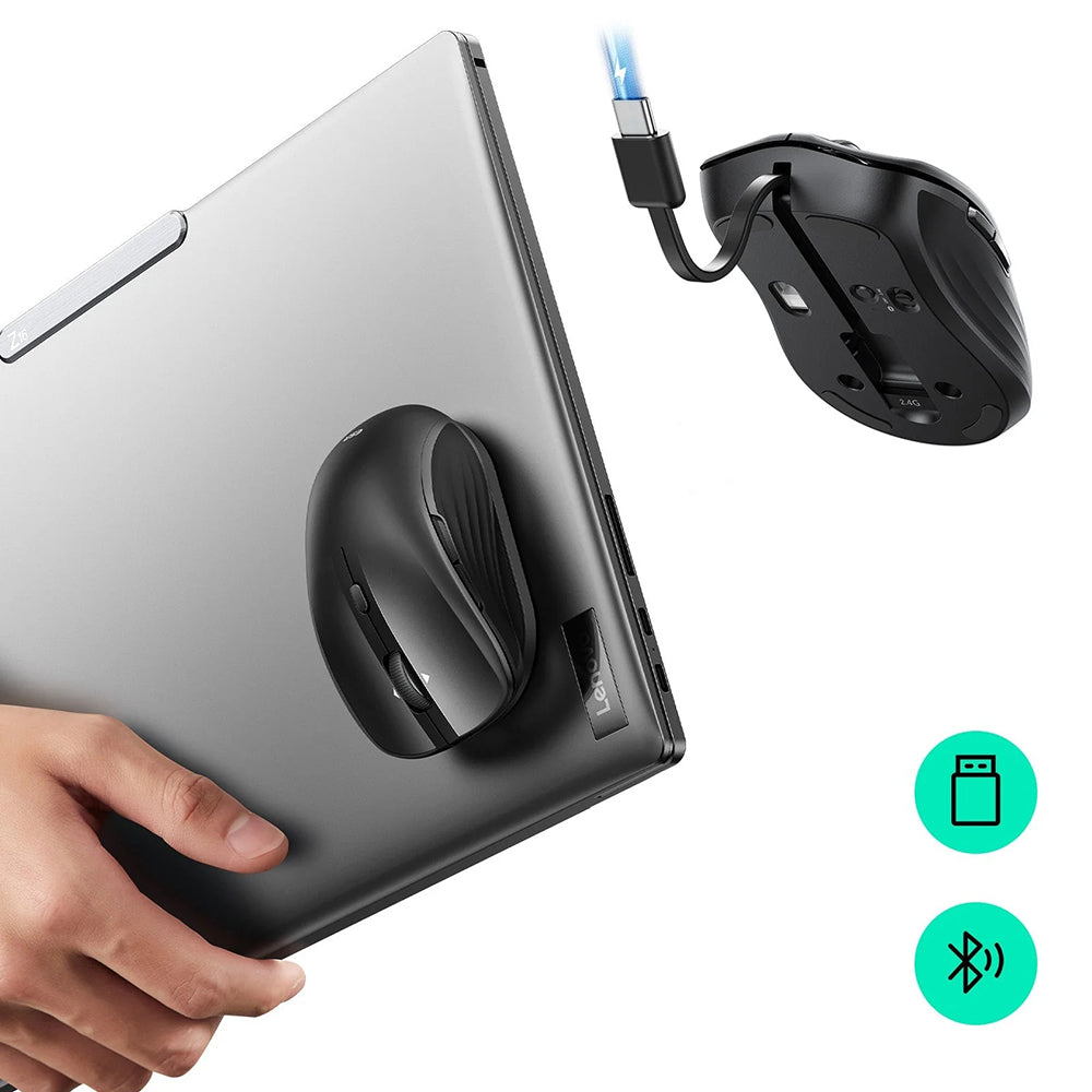 Bezdrôtová myš ESR MagMouse, 800DPI - 4800DPI, BT / Wi-Fi, Čierna