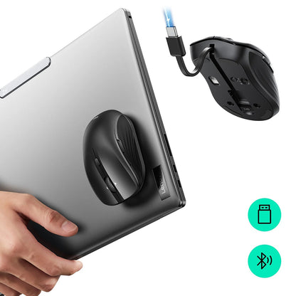 Bezdrôtová myš ESR MagMouse, 800DPI - 4800DPI, BT / Wi-Fi, Čierna