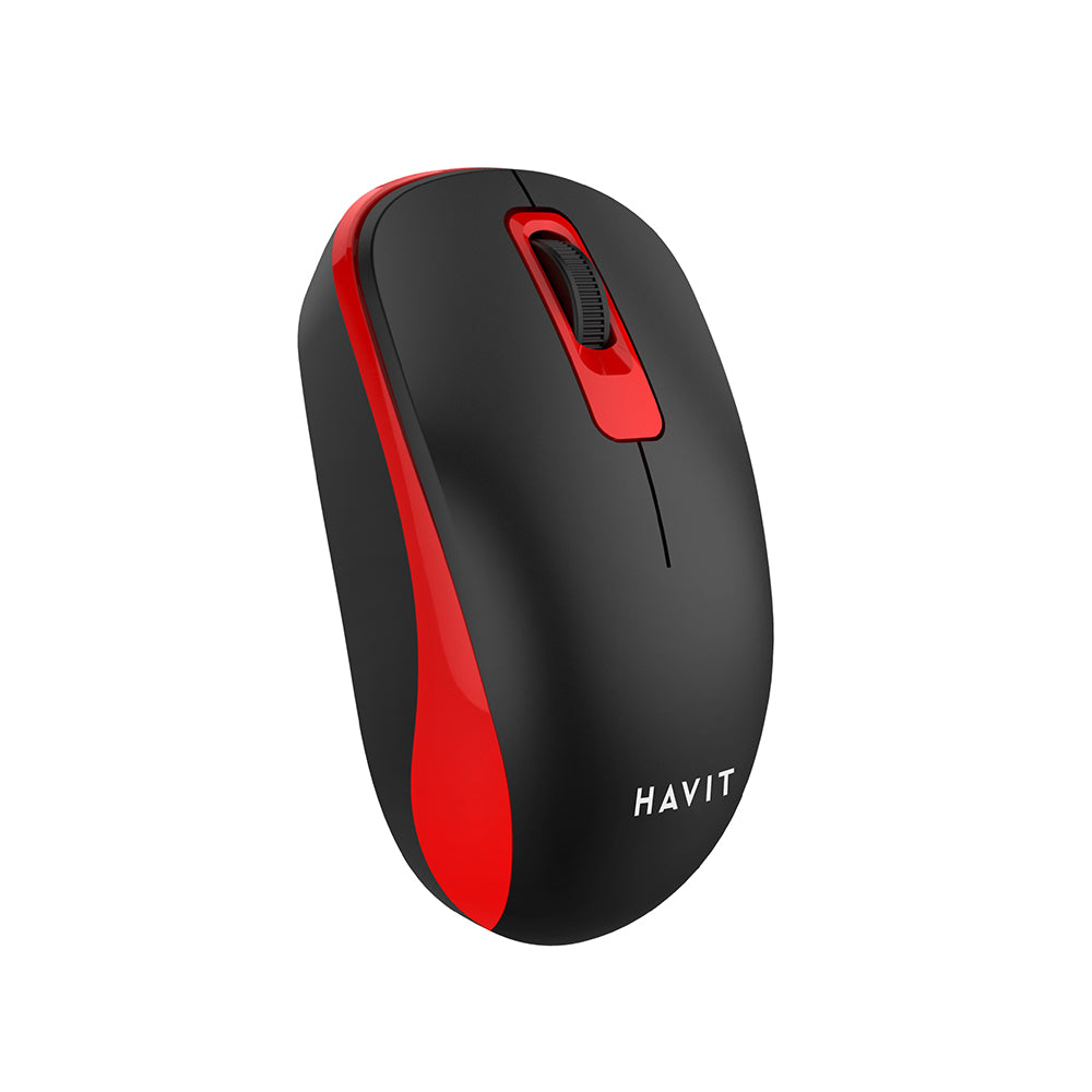 HAVIT MS626GT Wireless Mouse, 1200DPI, Black Red
