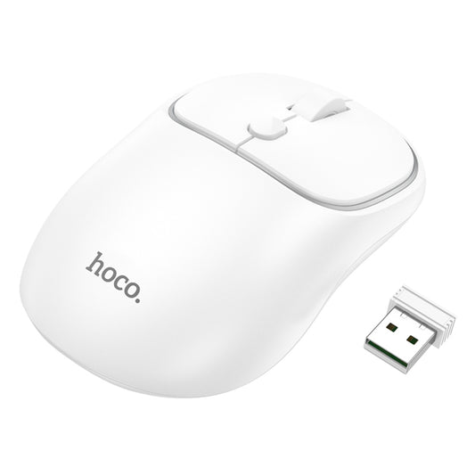 Bezdrôtová myš HOCO GM25, 1600DPI, BT / Wi-Fi, Biela