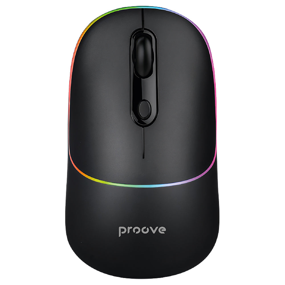Bezdrôtová myš Proove Blink, RGB, 800DPI - 1600DPI, BT / Wi-Fi, Čierna WMBL00002001