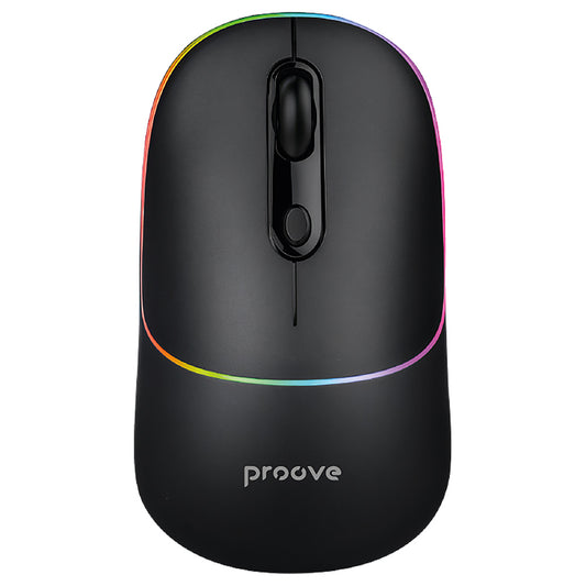 Bezdrôtová myš Proove Blink, RGB, 800DPI - 1600DPI, BT / Wi-Fi, Čierna WMBL00002001