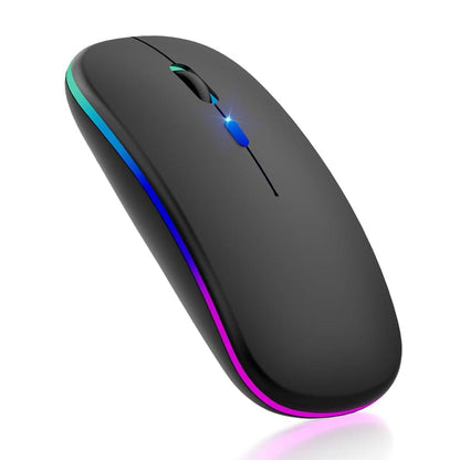 Bezdrôtová myš Techsuit M1, RGB, 1600DPI, BT / Wi-Fi, Čierna