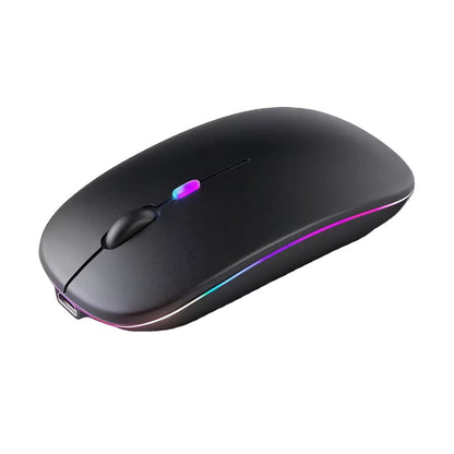 Bezdrôtová myš Techsuit M1, RGB, 1600DPI, BT / Wi-Fi, Čierna