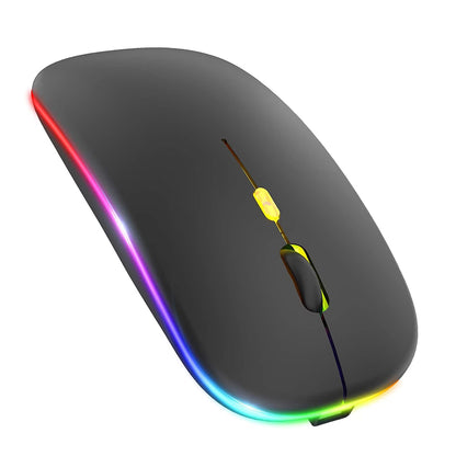 Bezdrôtová myš Techsuit M1, RGB, 1600DPI, BT / Wi-Fi, Čierna