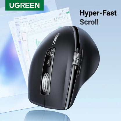 Bezdrôtová myš UGREEN M751, 5000DPI, BT / Wi-Fi, čierna