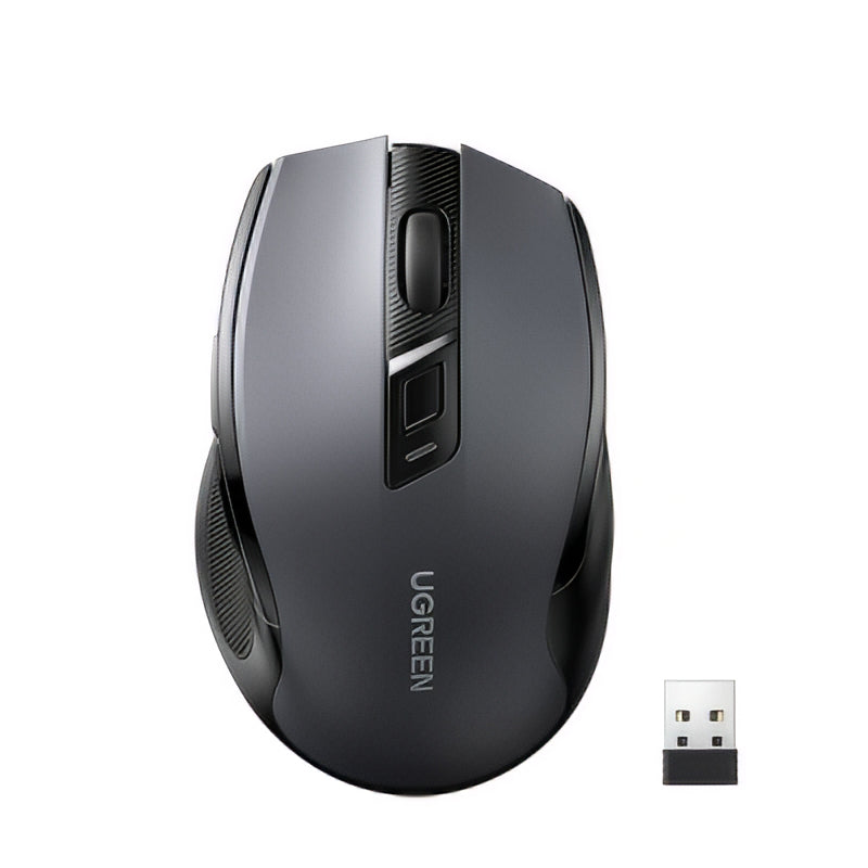 Bezdrôtová myš UGREEN MU006 (90855), 4000DPI, BT / Wi-Fi, Sivá