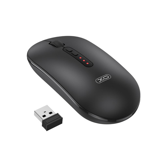 Bezdrôtová myš XO Design M13 Silent Tri-mode, 1600DPI, BT / Wi-Fi, čierna