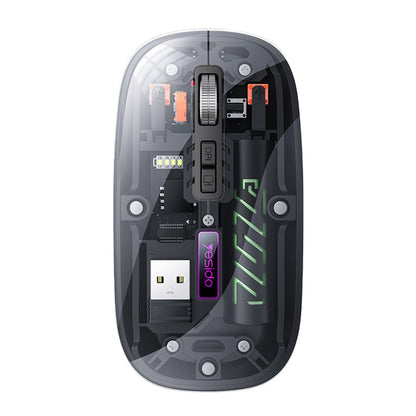 Bezdrôtová myš Yesido KB29, 800DPI - 1600DPI, BT / Wi-Fi, Čierna
