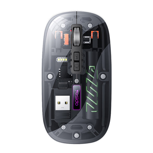 Bezdrôtová myš Yesido KB29, 800DPI - 1600DPI, BT / Wi-Fi, Čierna