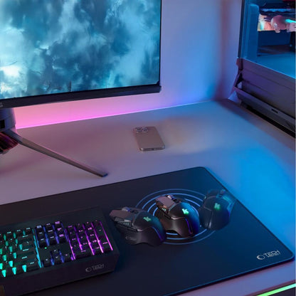 MousePad Tech-Protect A100, 100mm x 500mm, Čierna
