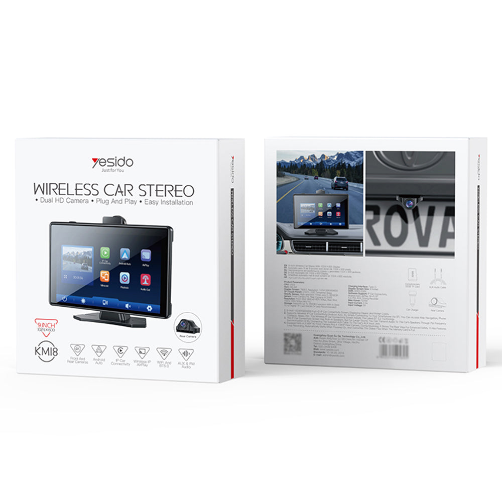 Auto navigácia Yesido KM18, Wi-Fi, 9 palcov
