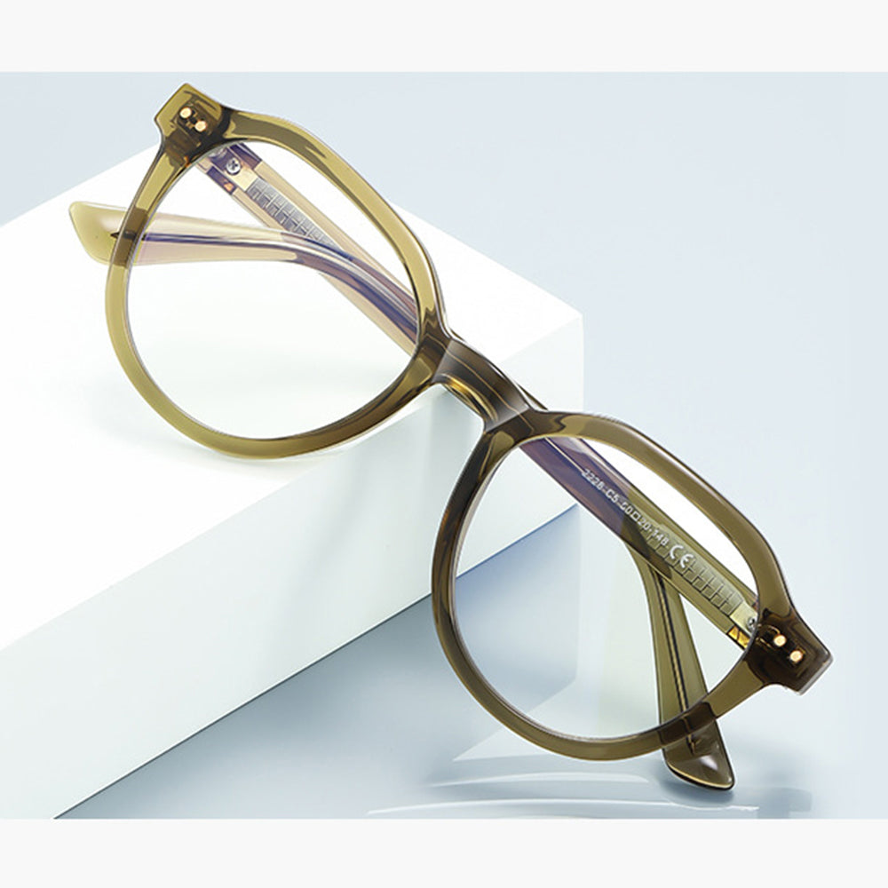 Okuliare na počítač pre mužov Techsuit 2228, Anti-Blue Light, Svetlohnedé