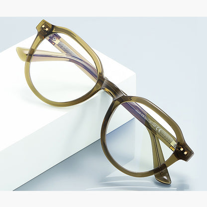 Okuliare na počítač pre mužov Techsuit 2228, Anti-Blue Light, Svetlohnedé