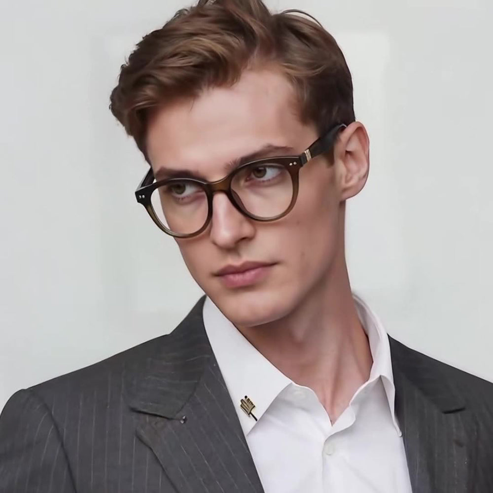 Techsuit 2231 Men's Computer Glasses, Anti-Blue Light, Black