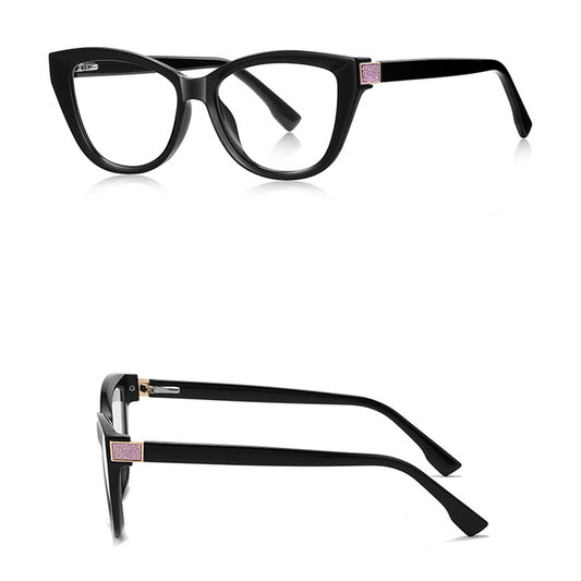 Dámske počítačové okuliare Techsuit 2276, Anti-Blue Light, Čierne