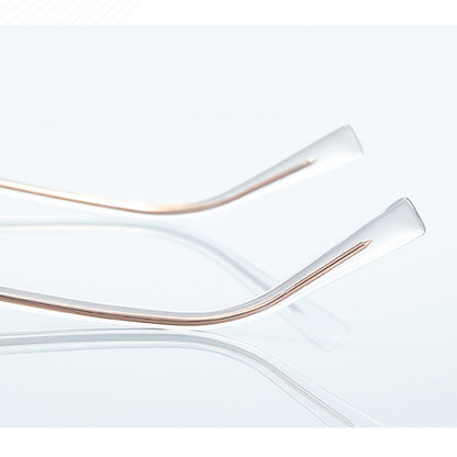 Dámske počítačové okuliare Techsuit 3161, Anti-Blue Light, Ružovo-zlaté