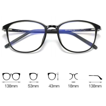 Techsuit F2822 Women's Computer Glasses, Anti-Blue Light, Blue