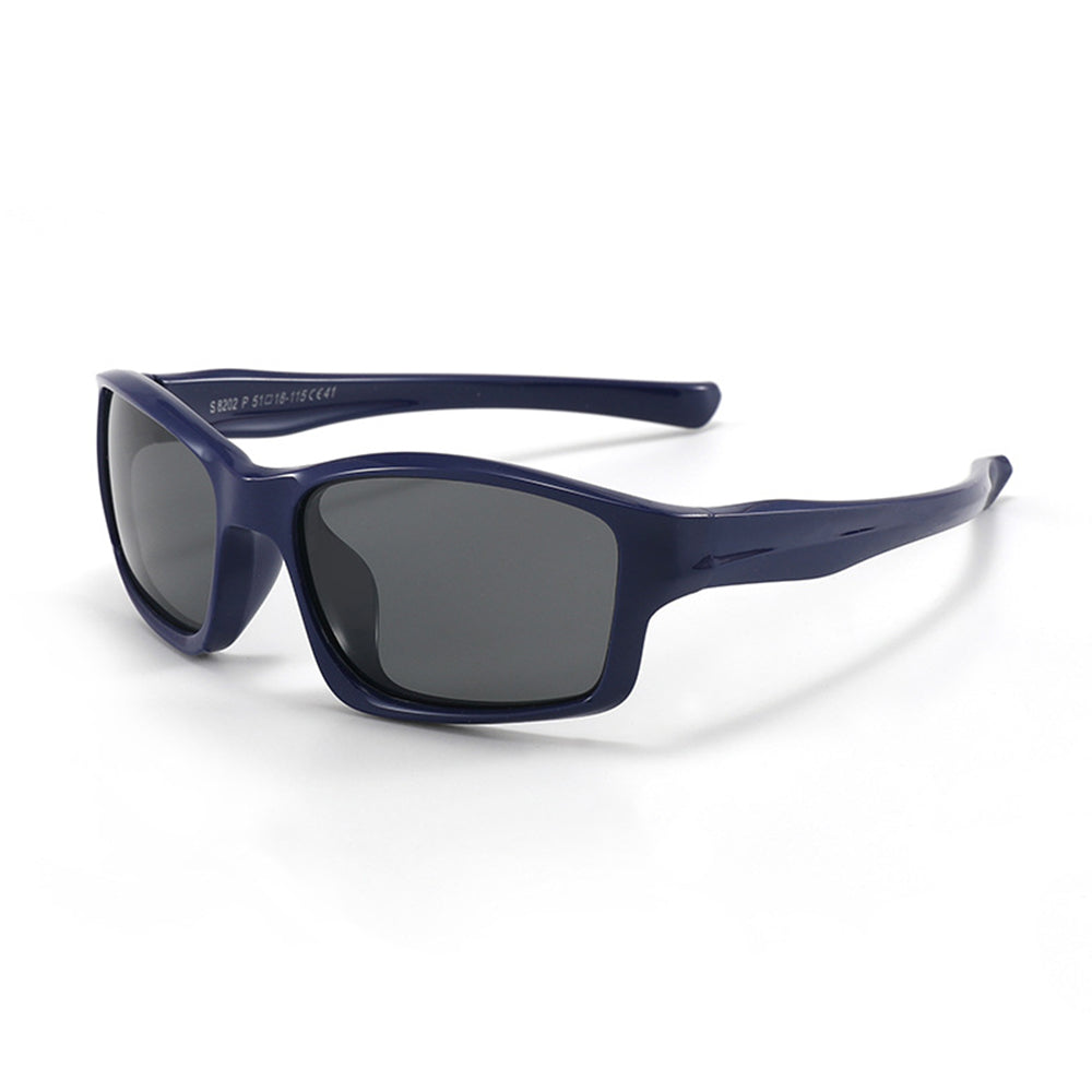 Techsuit 8202-C41 Kids' Sport Sunglasses, Polarized, Navy Blue
