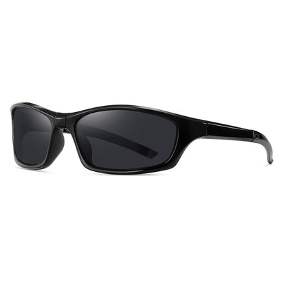Unisex Techsuit 24101 Cycling Glasses, Polarized, Black