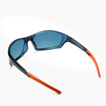 Unisex cyklistické okuliare Techsuit 24101, polarizované, čierno-fialové