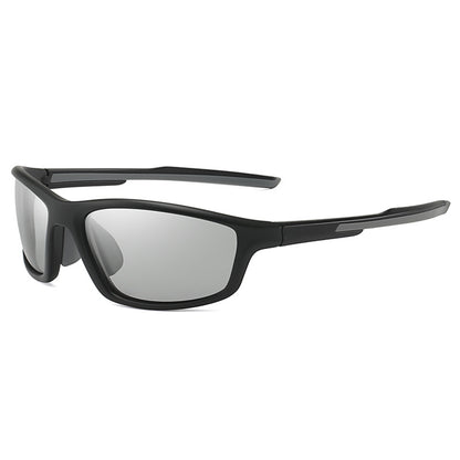 Unisex Cycling Glasses Techsuit 3047, UV Protection, Transparent Black