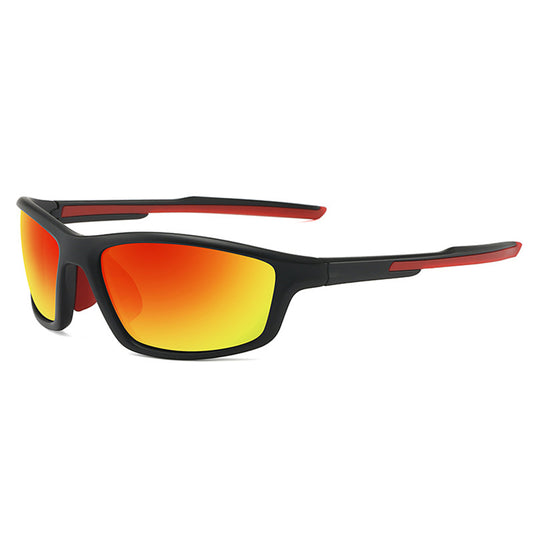 Unisex cyklistické okuliare Techsuit 3047, UV ochrana, oranžové