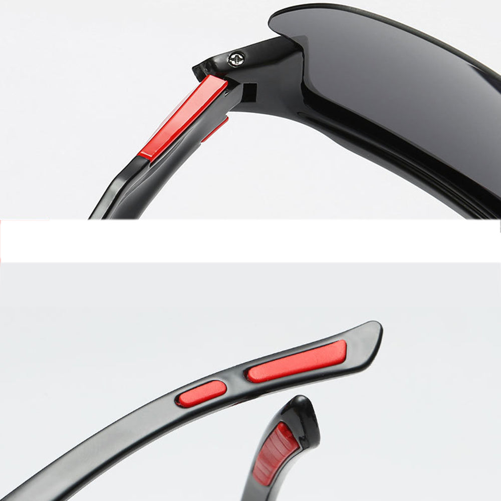 Unisex Techsuit 9301 Cycling Glasses, UV Protection, Black Orange