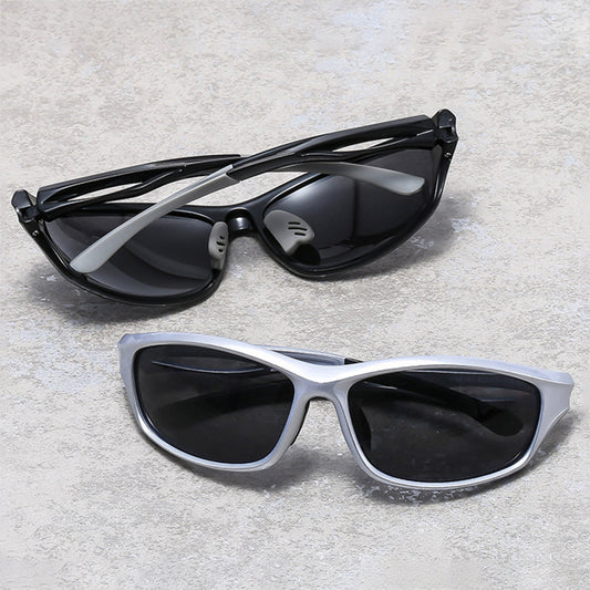 Unisex cyklistické okuliare Techsuit 9309, polarizované, čierno-modré