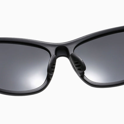 Unisex Cycling Glasses Techsuit 9309, Polarized, Black Blue