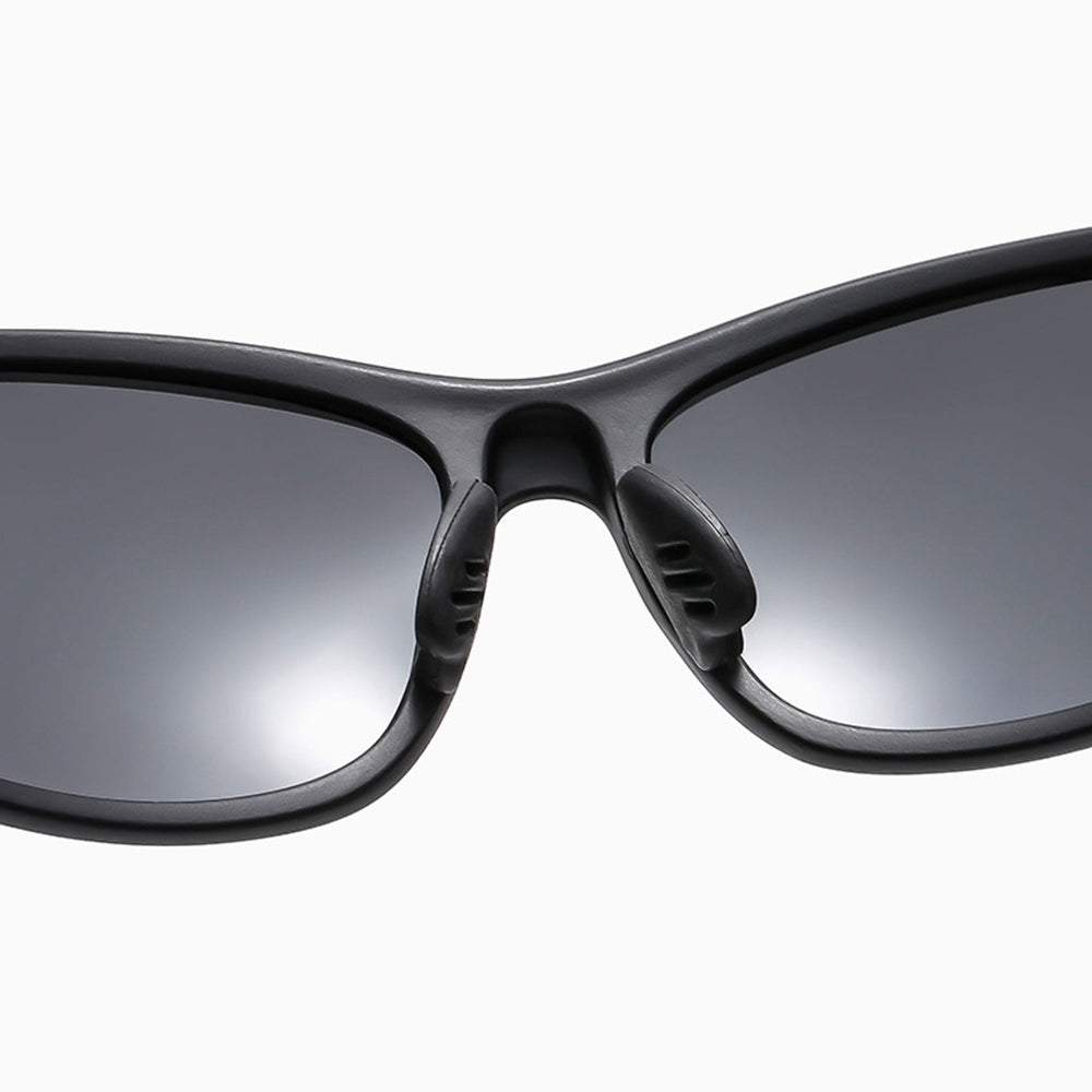 Unisex Cycling Glasses Techsuit 9309, Polarized, Black Red
