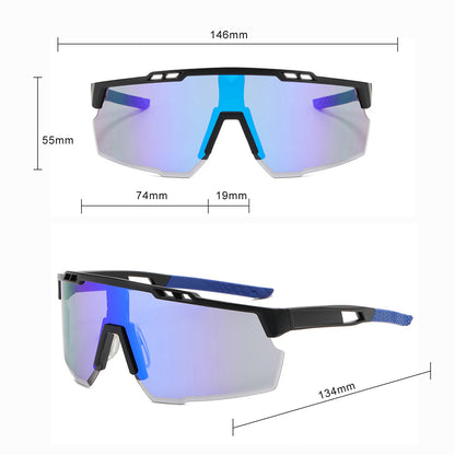Unisex cyklistické okuliare Techsuit 9963, čierno-sivé
