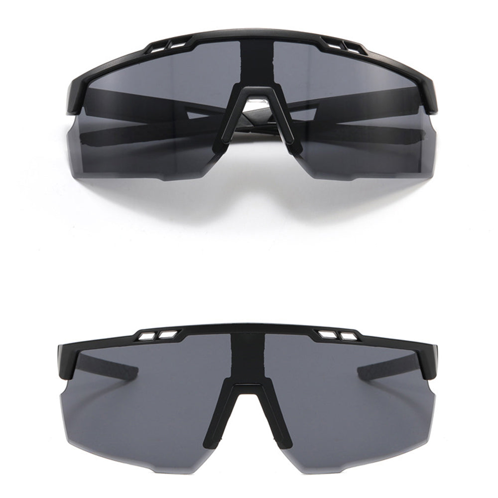 Unisex cyklistické okuliare Techsuit 9963, čierne fialové