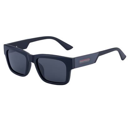 Pánske slnečné okuliare Techsuit 8491, polarizované, UV ochrana, matná čierna s šedou